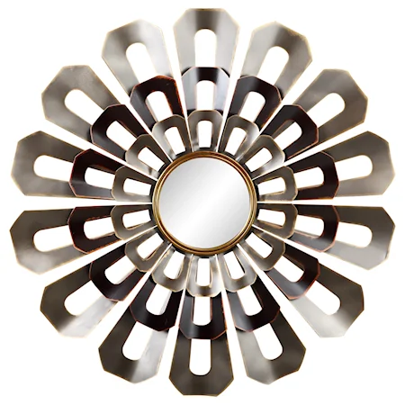 Iron Petals Floweret Mirror Design